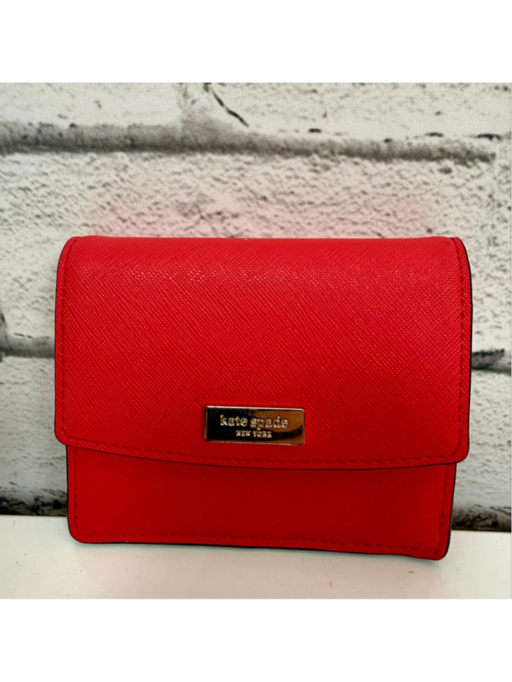 Women’s Kate Spade New York Wallet Laurel Way Pink Saffiano Card Case EUC